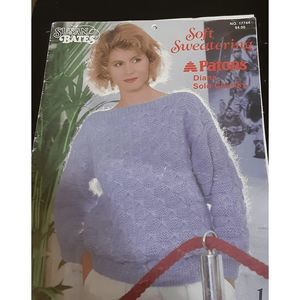 Vintage Susan Bates Soft Sweatering Patons knitting patterns #17744 1985